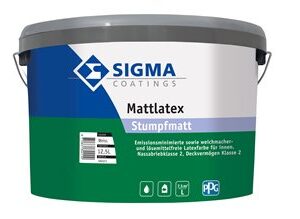 Sigma Mattlatex matt 12,5 Liter – Wandfarbe